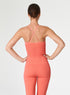MESH UP CROP - CORAL